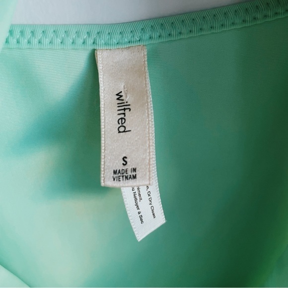 Wilfred Noe Bodysuit, Aritzia Swimsuit, Sz Small, Lime Green Tie Front Swimsuit - Picture 7 of 9